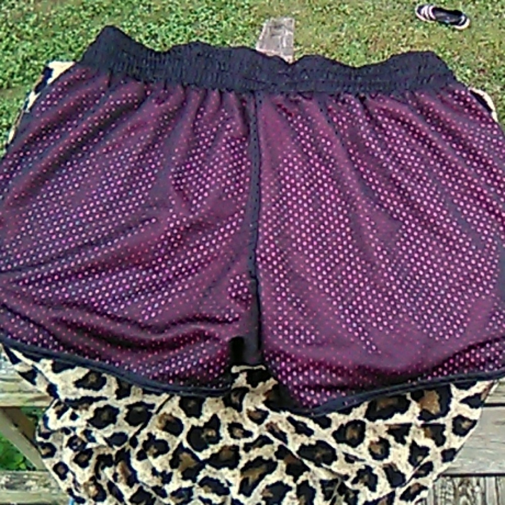 Reversible Pink and Black Shorts Large